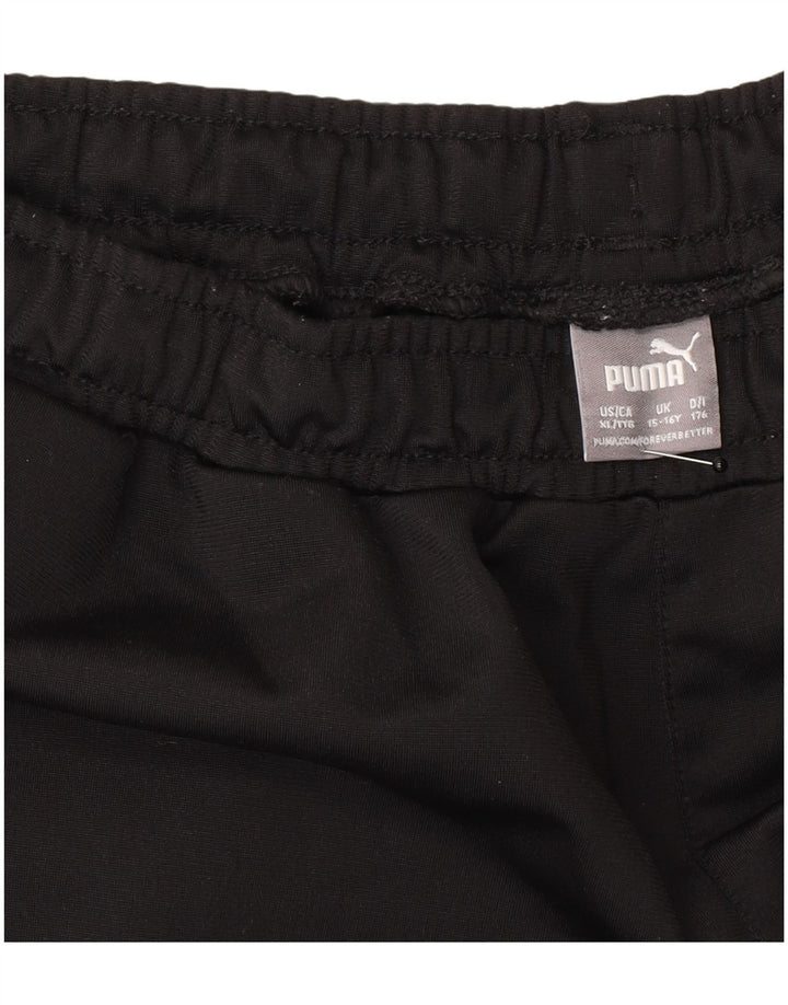 Puma Trainingshose für Jungen, 15–16 Jahre, schwarzes Polyester