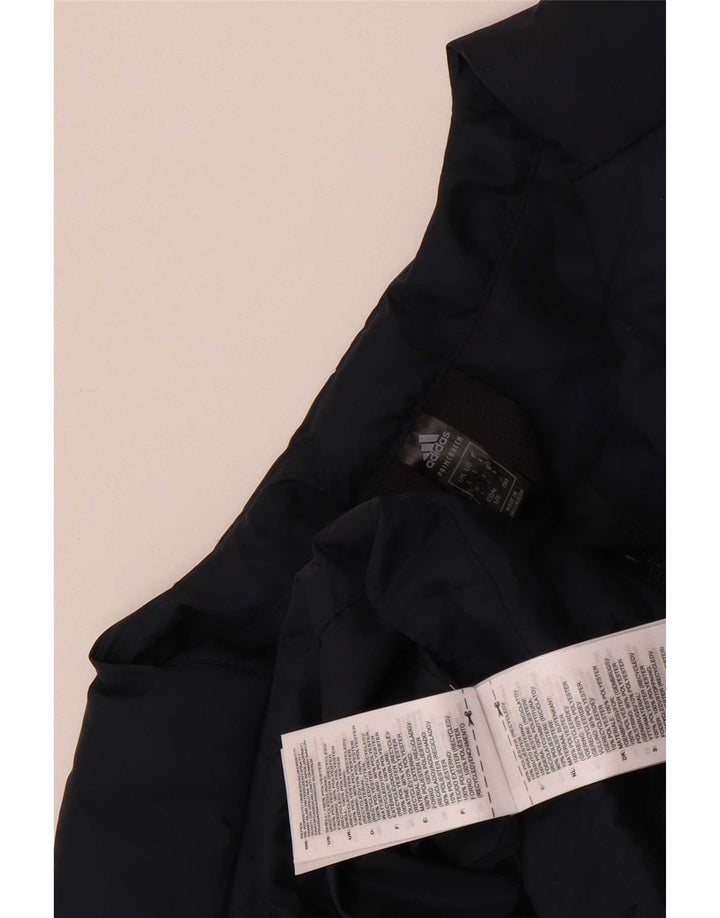 Adidas Herren Wattierte Jacke UK 40 Large Marineblau Polyester