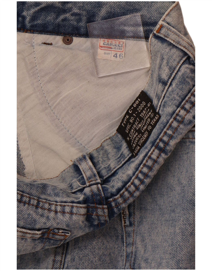 Casucci Damen Jeansrock IT 46 Large W30 Blaue Baumwolle