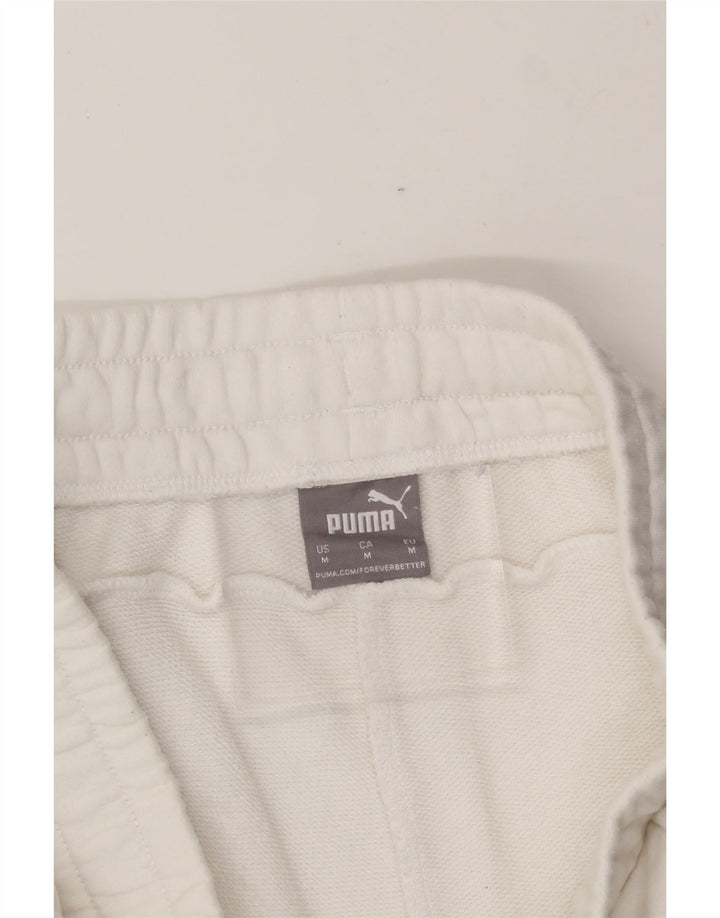 PUMA Mens Graphic Sport Shorts Medium White Vintage Puma and Second-Hand Puma from Messina Hembry 