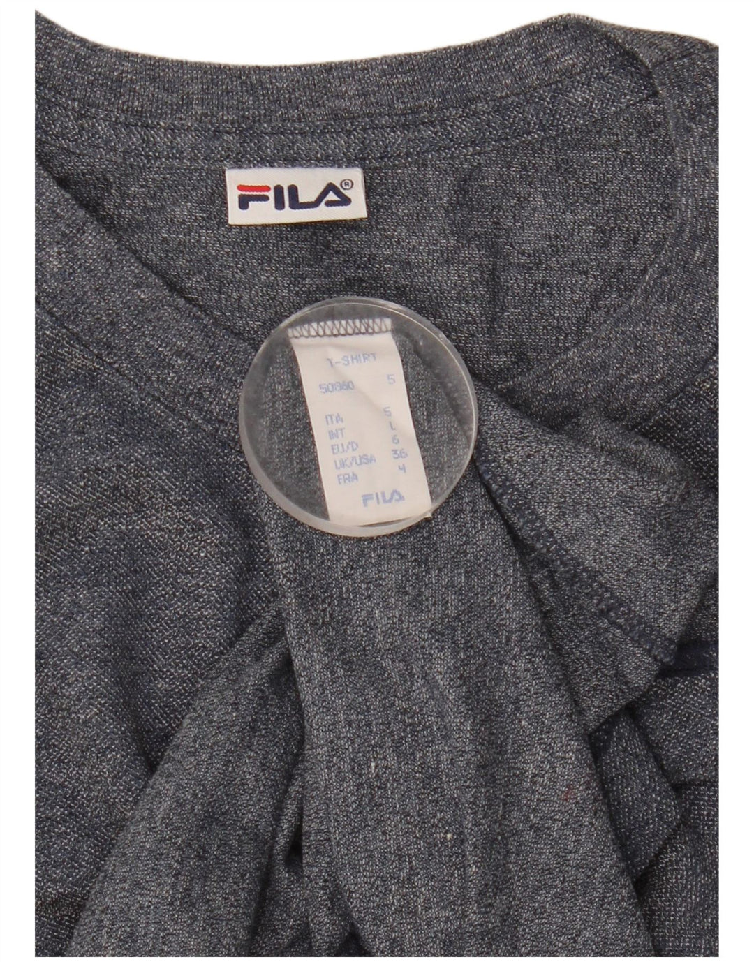Fila Herren T-Shirt Top Large Marineblau Baumwolle