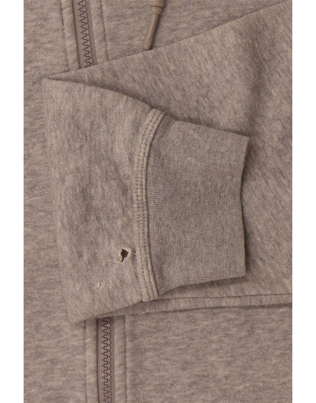 Nike Herren-Kapuzenpullover mit Reißverschluss, klein, grau gefleckte Baumwolle