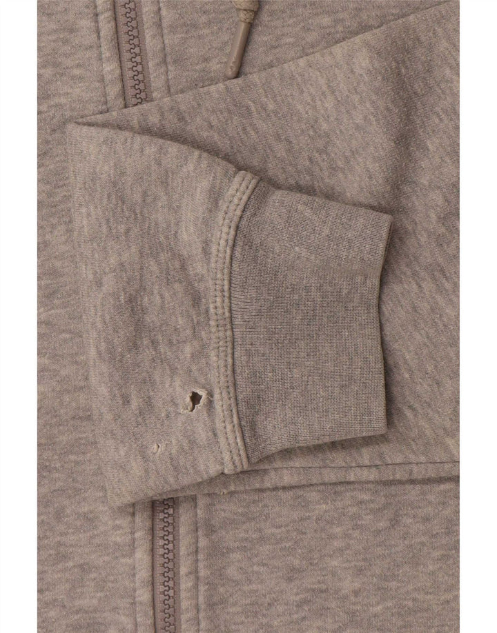 Nike Herren-Kapuzenpullover mit Reißverschluss, klein, grau gefleckte Baumwolle