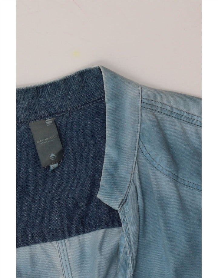 G-STAR Womens 3/4 Sleeve Basic Dress UK 14 Medium Blue Lyocell Vintage G-Star and Second-Hand G-Star from Messina Hembry 