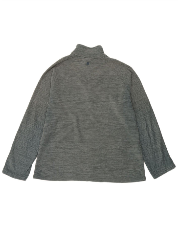 Mountain Warehouse Herren-Fleecepullover mit Reißverschluss am Kragen, Mittelblau