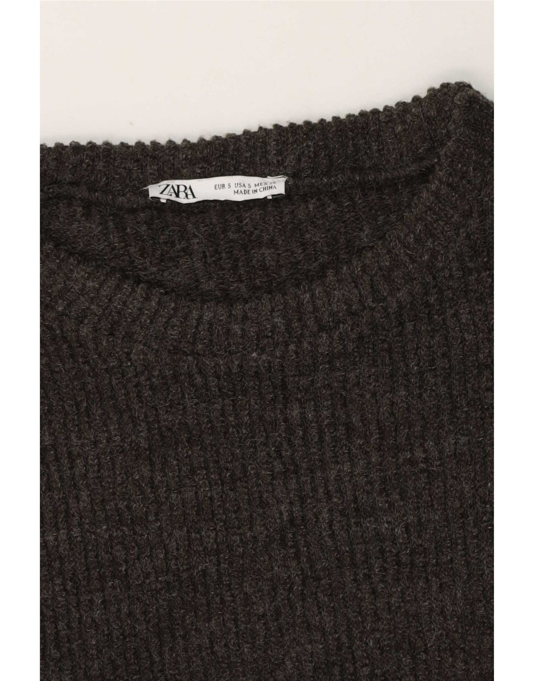 Zara Damen Übergroßes T-Shirt Top UK 10 Small Grau