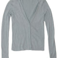 Zara Damen-Cardigan-Pullover UK 12 Mittelblauer Rayon