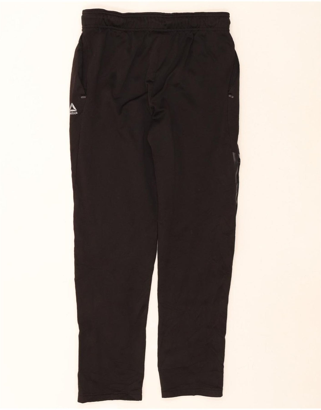 REEBOK Mens Tracksuit Trousers Medium Black Polyester Vintage Reebok and Second-Hand Reebok from Messina Hembry 