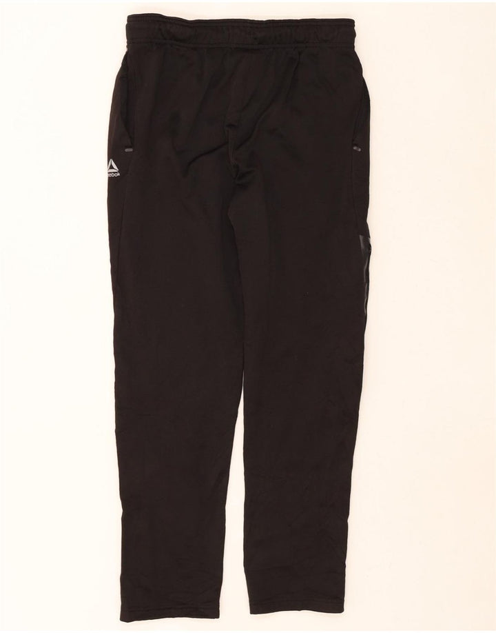 REEBOK Mens Tracksuit Trousers Medium Black Polyester Vintage Reebok and Second-Hand Reebok from Messina Hembry 