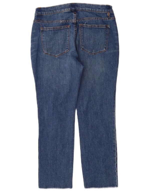 J. Crew Damen Boyfriend Distressed Slim Jeans W28 L26 Blau
