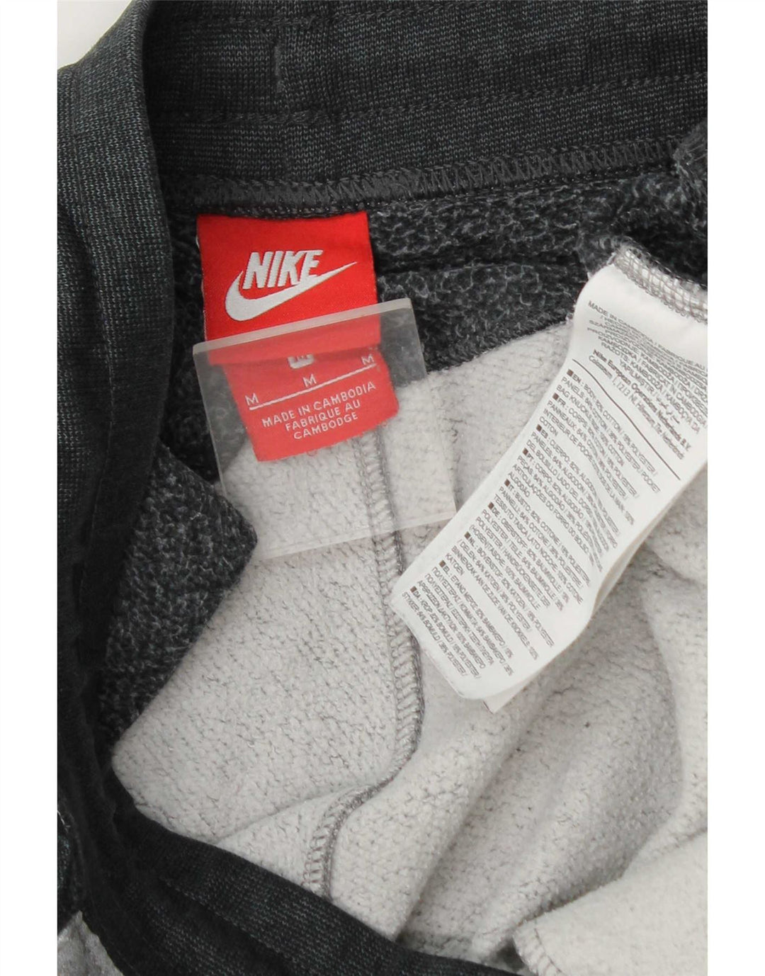 Nike Herren-Trainingshose und Jogger, mittelgraue Colourblock-Baumwolle