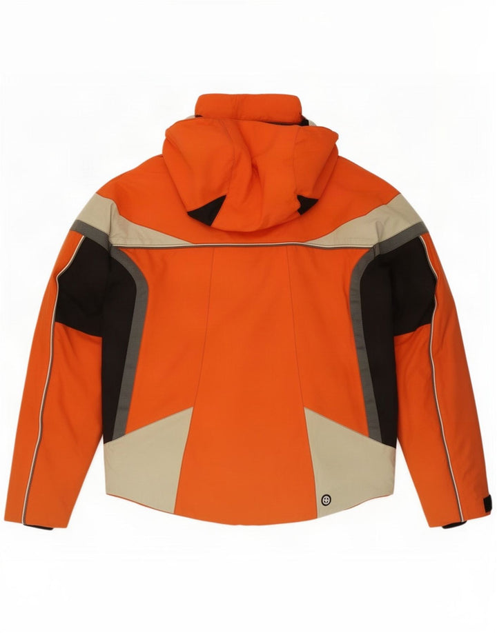 Colmar Herren Skijacke mit Kapuze IT 52 Large Orange Colourblock