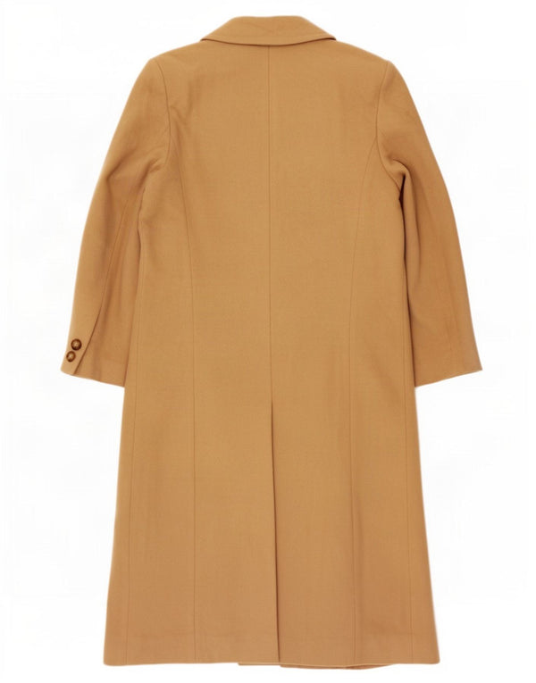 Marks & Spencer Zweireihiger Damenmantel UK 10 Small Beige Schurwolle