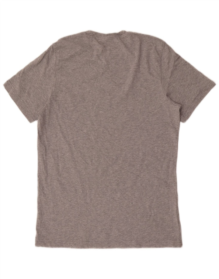 ADIDAS Herren Grafik-T-Shirt-Oberteil Mittelgrau meliert