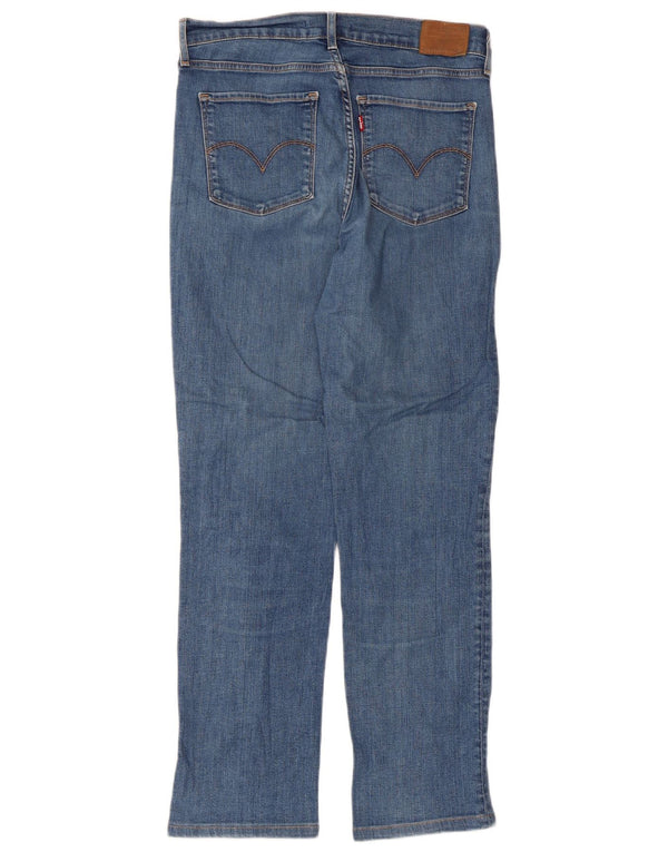 Levi's Damen 724 High Rise Straight Jeans W30 L28 Blaue Baumwolle