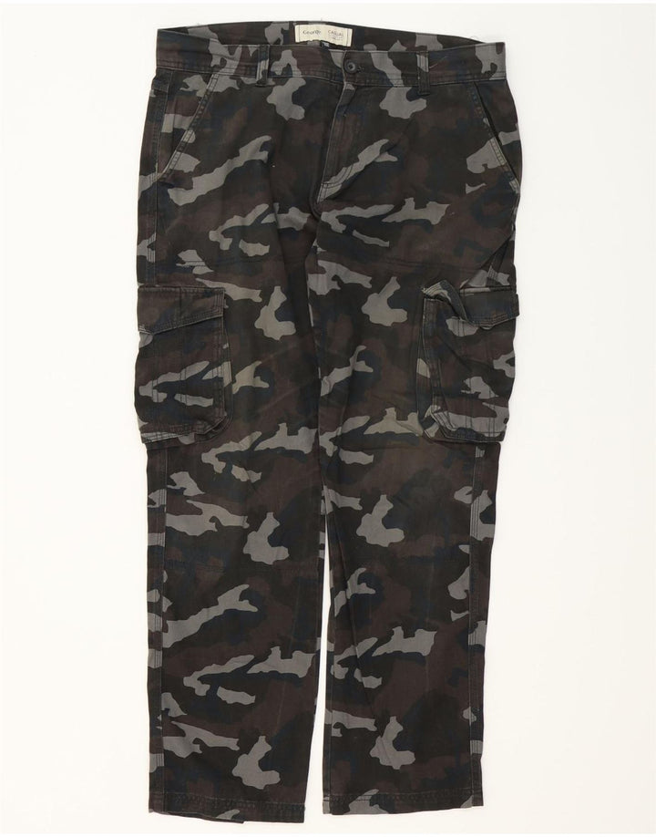 George Herren-Cargohose W36 L32 Mehrfarbige Camouflage-Baumwolle
