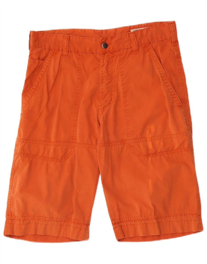 Gas Herren Chinoshorts W31 Mittelorange Baumwolle