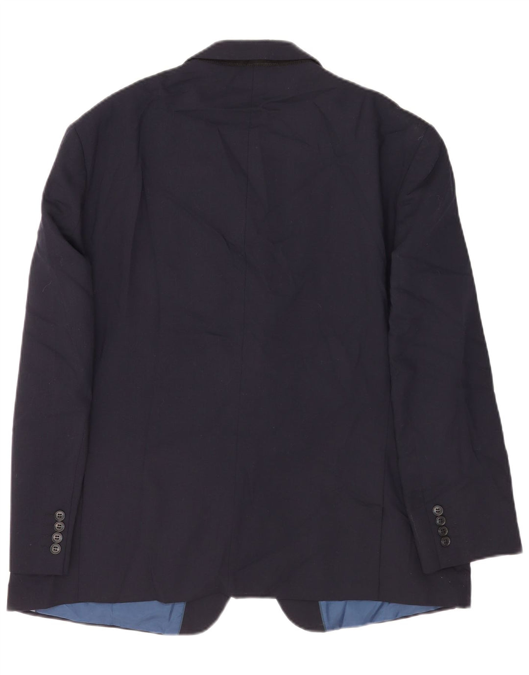 Marks & Spencer Herren-Blazer mit 2 Knöpfen, UK 46 3XL, marineblaue Wolle