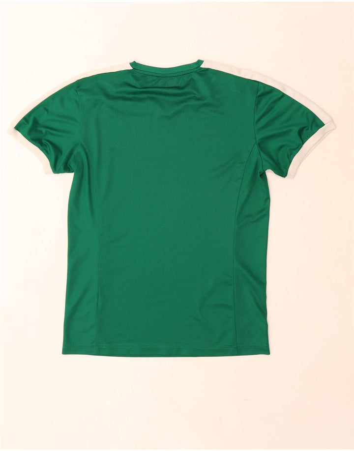 Puma Herren Grafik-T-Shirt-Oberteil, Mittelgrün, Farbblock