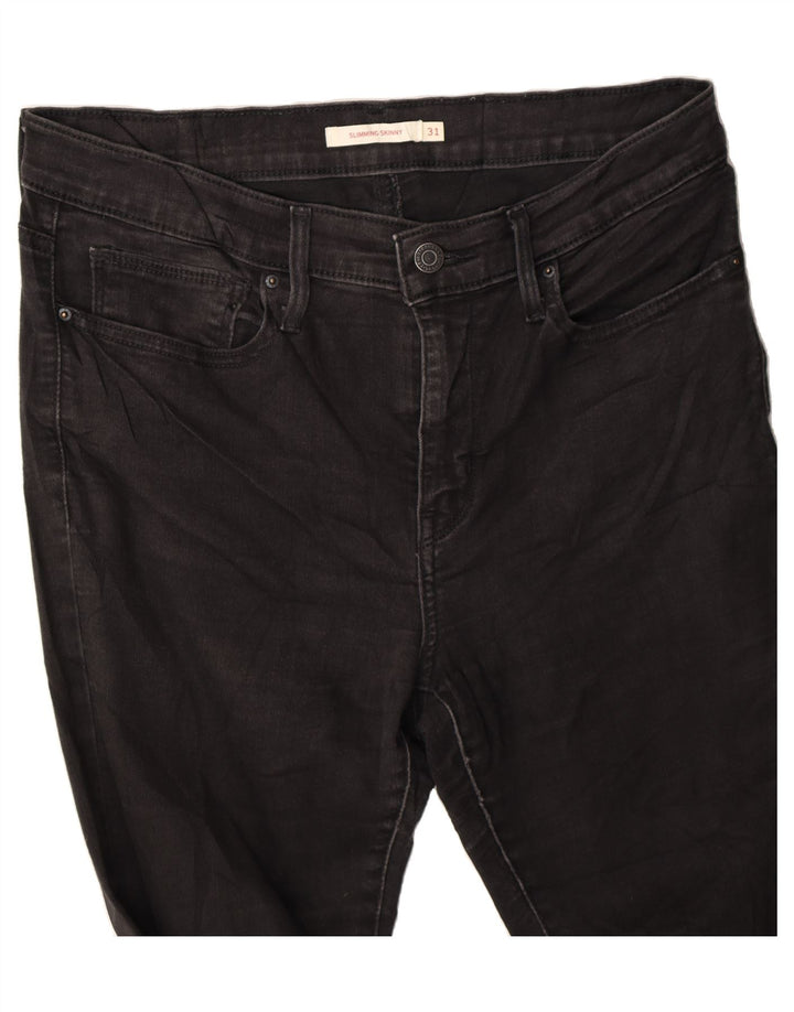 LEVI'S Womens Slimming Skinny Jeans W31 L30  Black Vintage Levi's and Second-Hand Levi's from Messina Hembry 