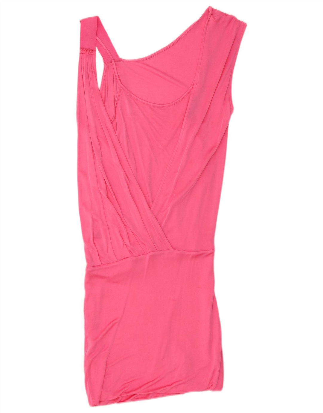 Pinko Damen One-Shoulder-Kleid UK 10 Small Pink Viskose
