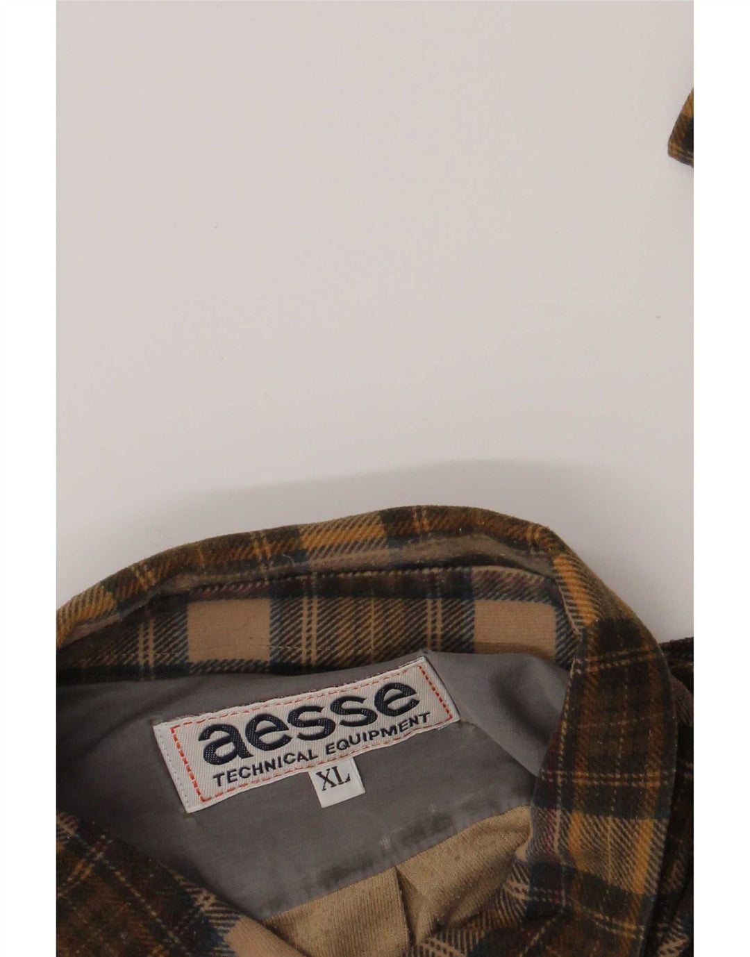 Aesse Herren Flanellhemd XL Braun kariert