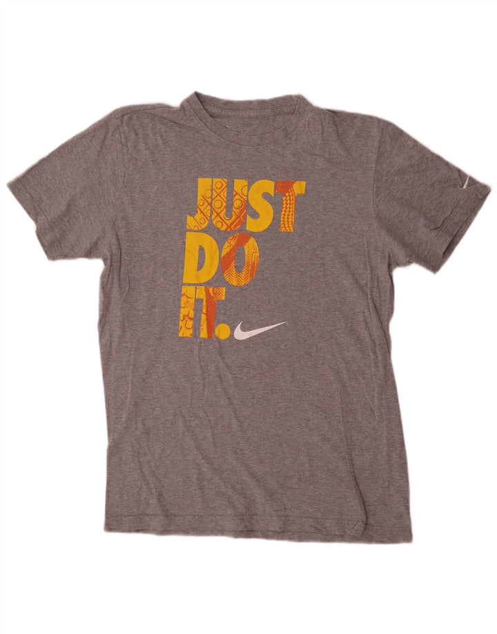 Nike Herren-T-Shirt mit Standard-Passform und Grafik, Mittelgrau