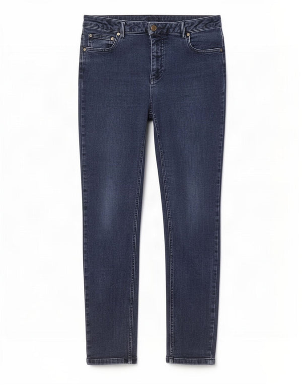 Hobbs Damen Skinny Jeans UK 16 Large W34 L30 Blaue Baumwolle
