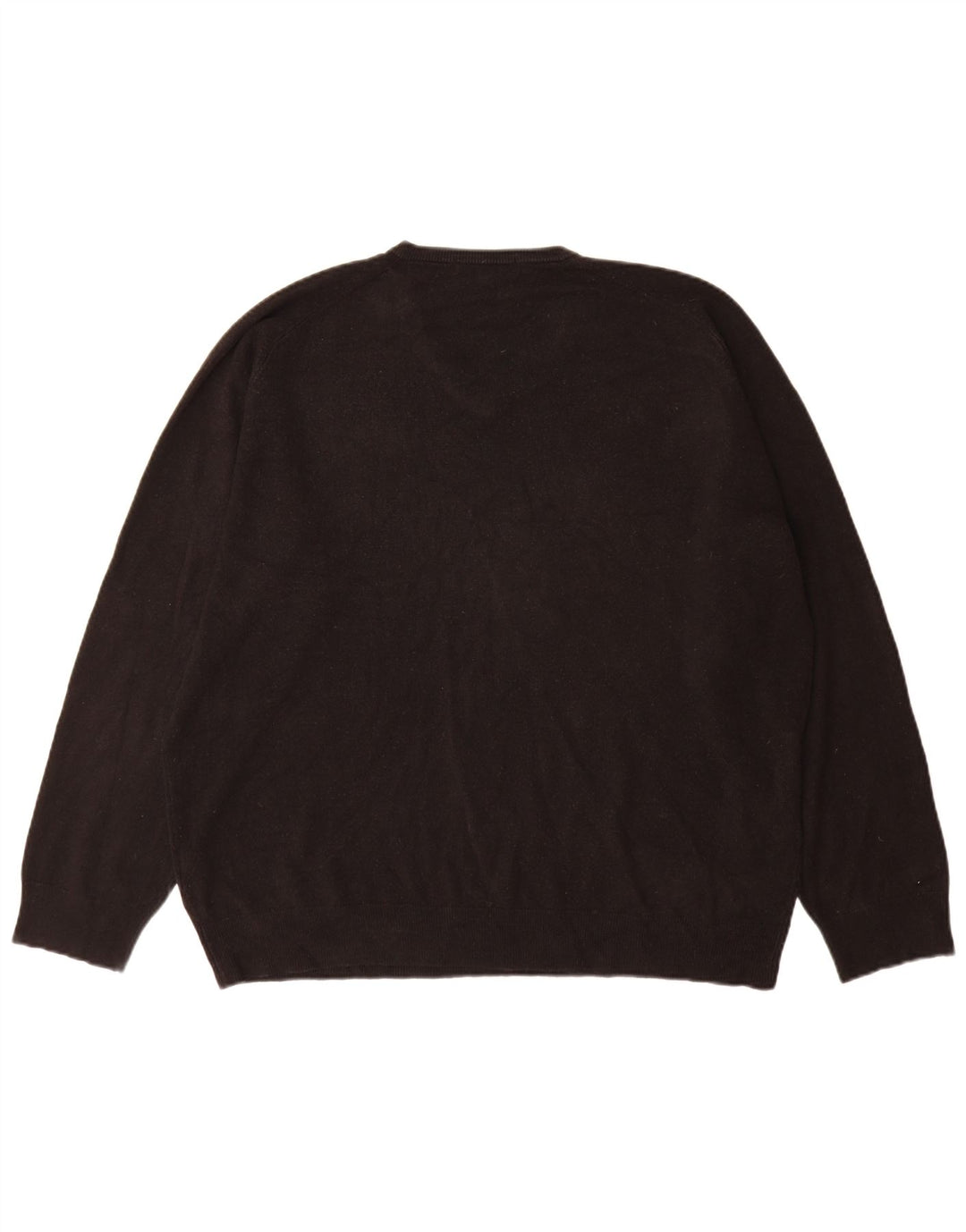 Marks & Spencer Herren-Pullover mit V-Ausschnitt, 2XL, schwarzes Acryl
