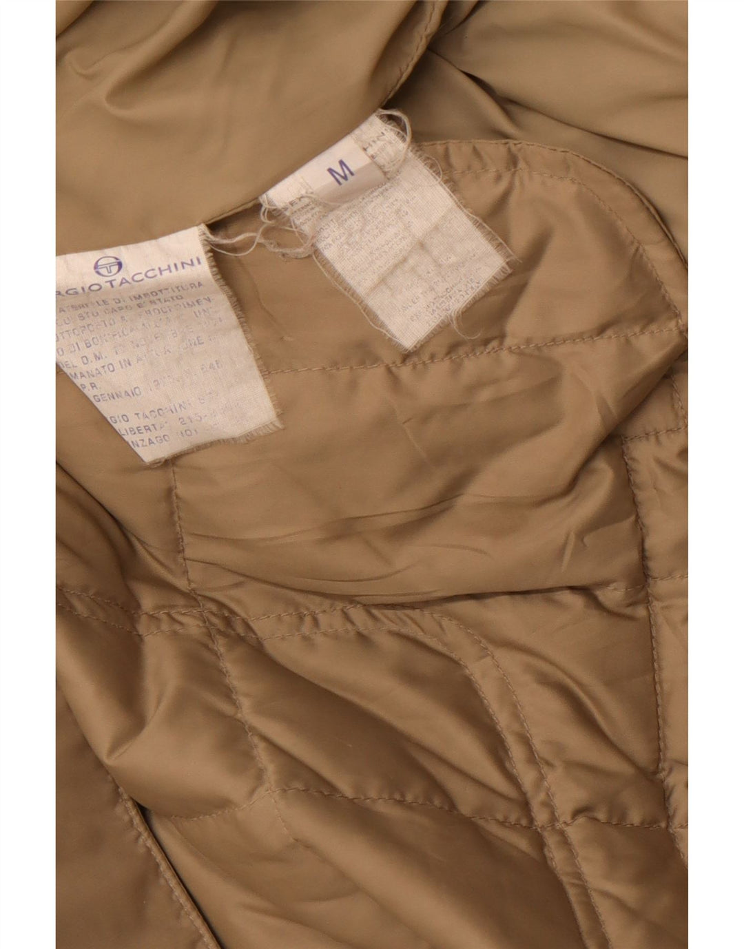 SERGIO TACCHINI Herren Wattierte Jacke UK 38 Medium Beige