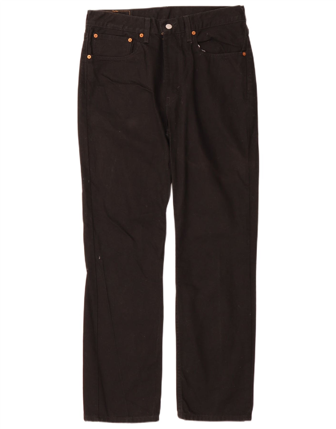 Levi's Herren 516 Slim Straight Jeans W34 L32 Schwarze Baumwolle
