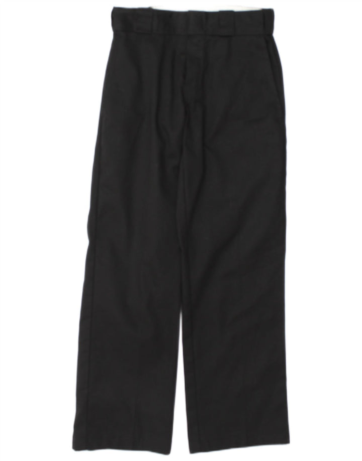 Dickies Damen gerade Chinohose W26 L28 Schwarz Polyester
