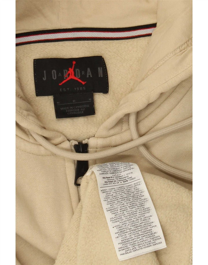 Jordan Herren-Kapuzenpullover mit Reißverschluss, mittelbeige Baumwolle