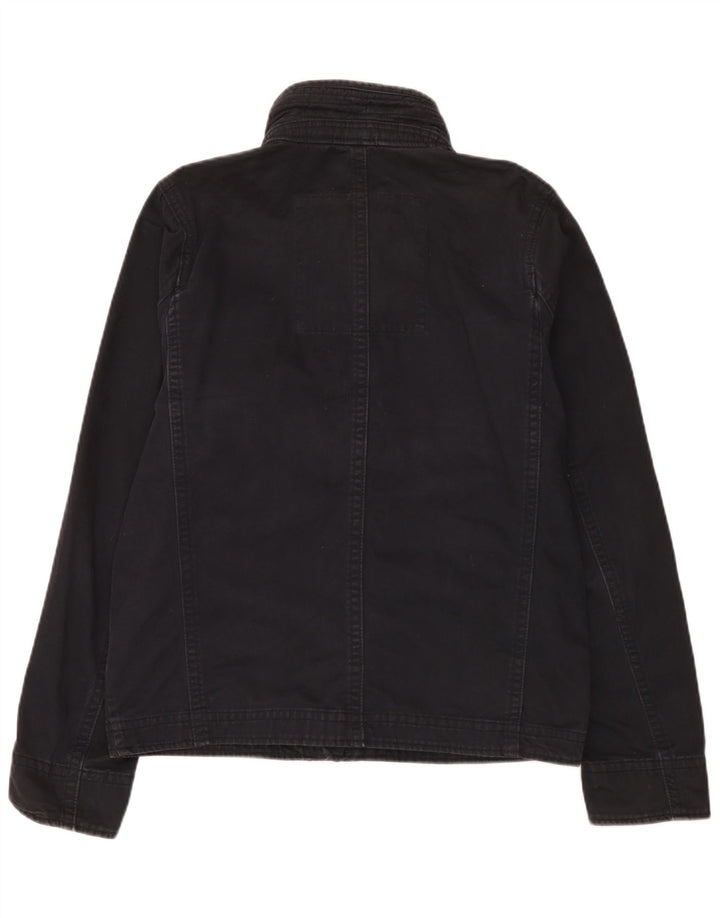 Hollister Herren Utility Jacke UK 42 XL Schwarz Baumwolle