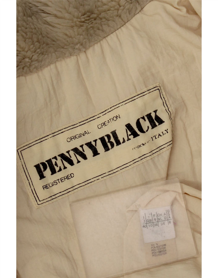 Penny Black Damen Übergroßer Windjacke-Mantel UK 10 Small Beige Polyamid