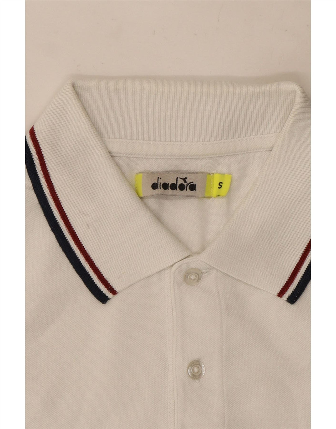 Diadora Herren Poloshirt Small Weiß