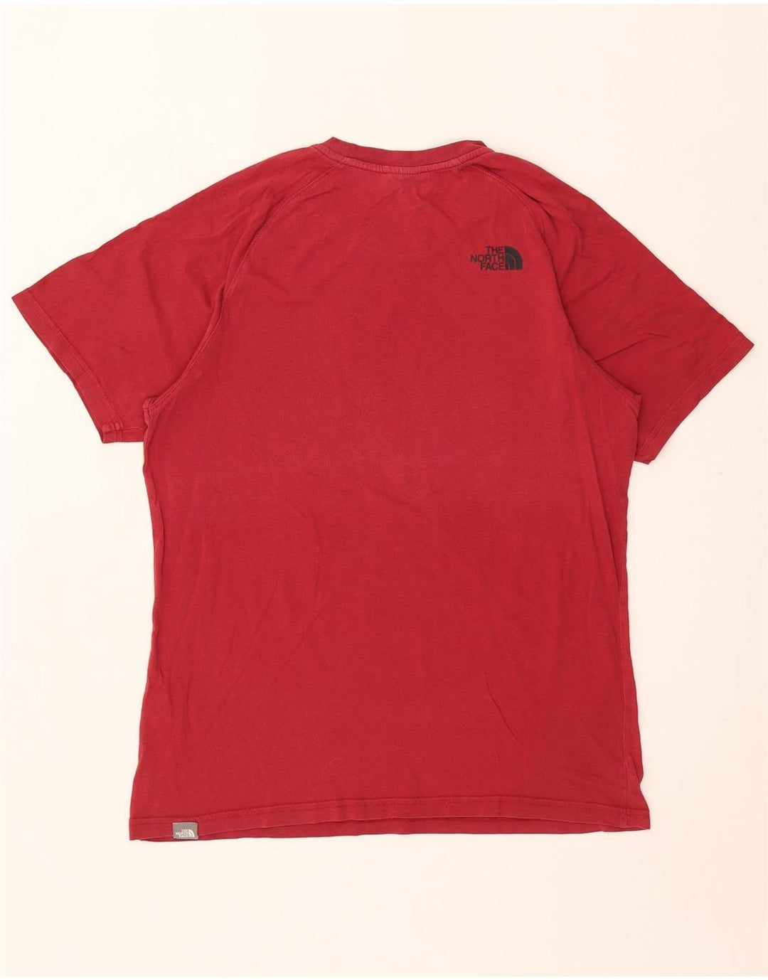 The North Face Herren-T-Shirt mit Grafik, mittelrote Baumwolle