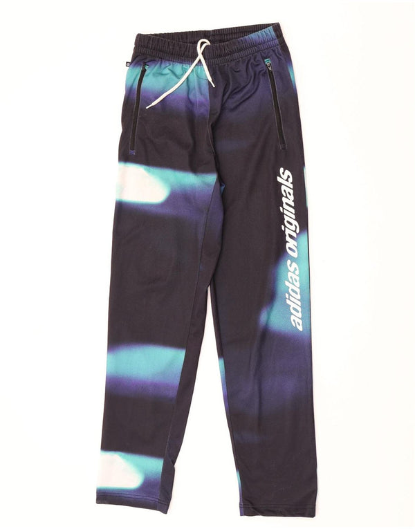 Adidas Womens Graphic Tracksuit Trousers UK 4 XS Multicoloured Tie Dye