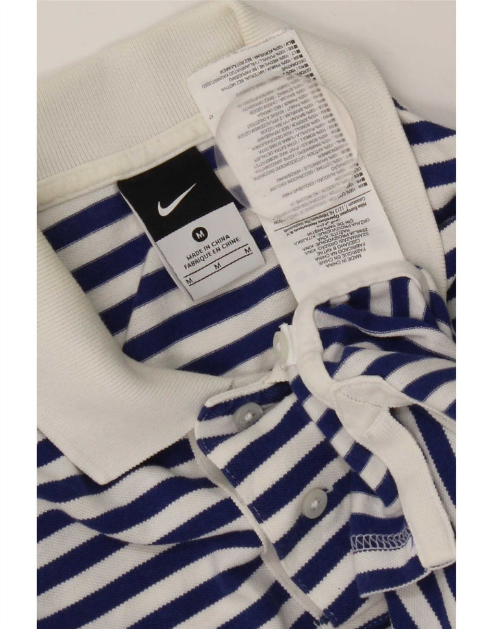 Nike Herren Inter Mailand Poloshirt Mittelgroße marineblaue gestreifte Baumwolle