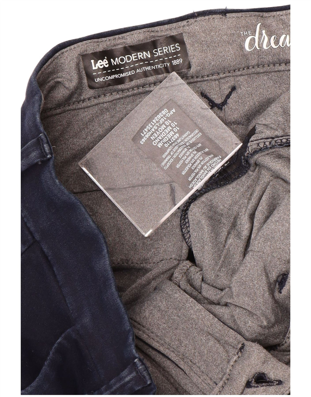 Lee Damen Chinohose US 10 Large W32 L33 Marineblau Modern