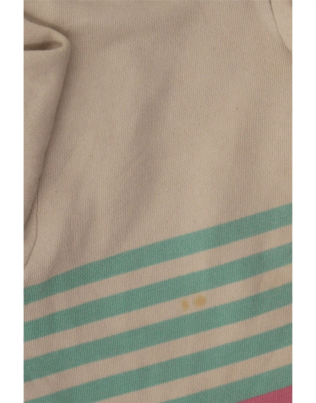 Joules Damen-Sweatshirt mit Knopfkragen, Gr. 40, Größe L, weiß gestreift