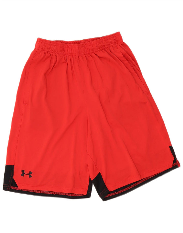 UNDER ARMOUR Herren-Sportshorts Mittelrotes Farbblock-Polyester