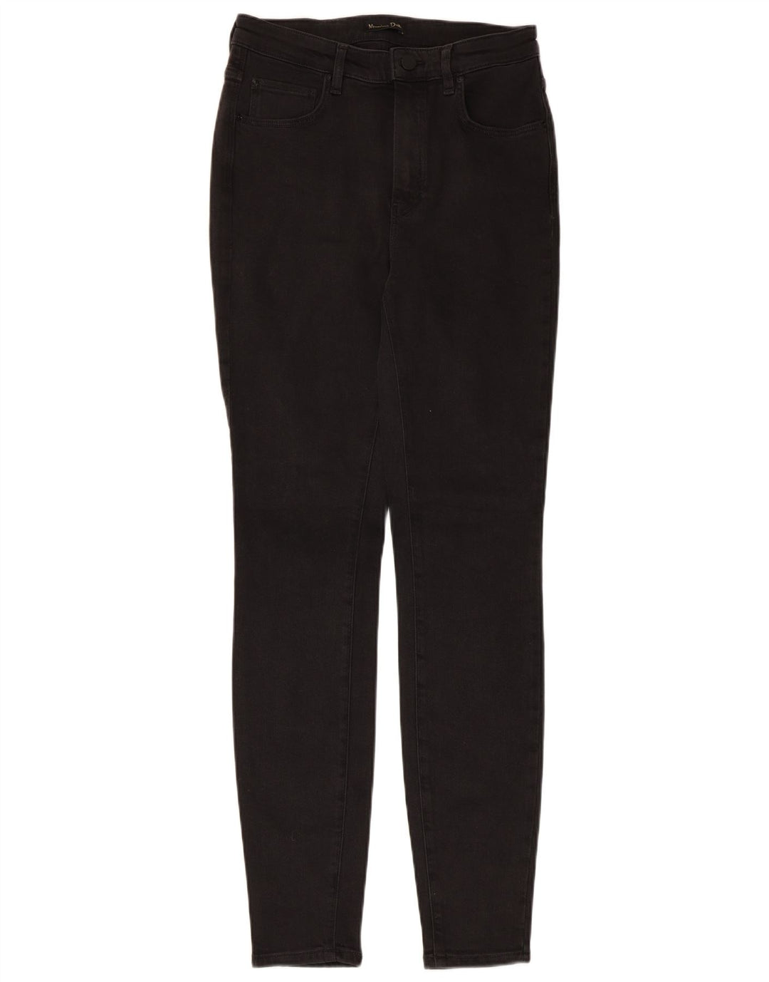 Massimo Dutti Damen Skinny Jeans EU 38 Small W28 L30 Schwarz Polyester