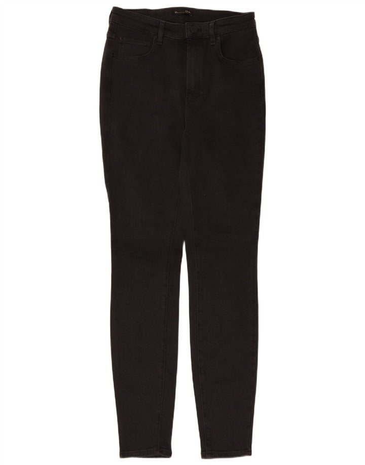 Massimo Dutti Damen Skinny Jeans EU 38 Small W28 L30 Schwarz Polyester