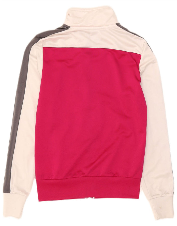 Nike Damen-Trainingsanzugoberteil mit Grafik, UK 10, Größe S, Rosa, Farbblock