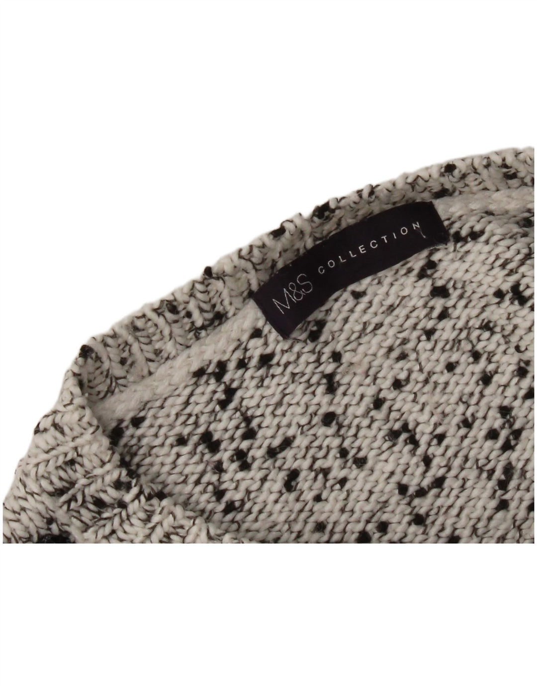 Marks & Spencer Damen-Pullover mit U-Boot-Ausschnitt, Gr. 12, Mittelgrau meliert