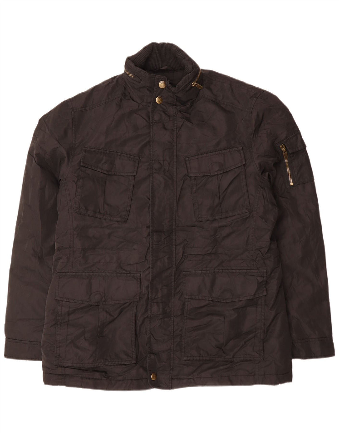 Esprit Herren-Utility-Jacke mit Kapuze, UK 44, 2XL, Schwarz, Polyester