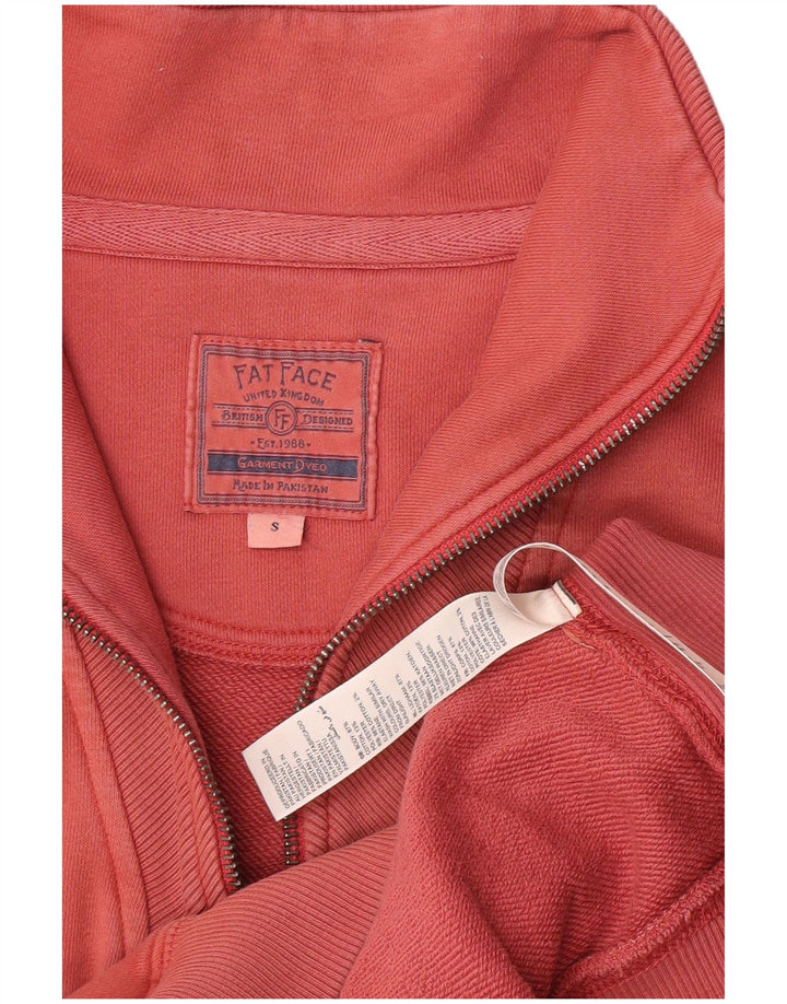 Fat Face Damen-Sweatshirt in Übergröße mit Reißverschluss am Hals, Gr. 10, Größe S, Rosa