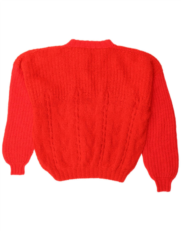 Vintage Herren Rollkragenpullover Pullover Groß Rot
