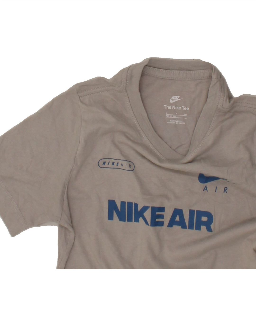 NIKE Boys Graphic T-Shirt Top 8-9 Years Small Grey Cotton Vintage Nike and Second-Hand Nike from Messina Hembry 